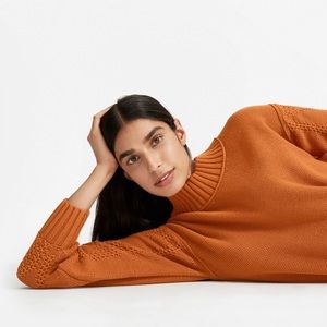 Everlane The Texture Cotton Cable Sweater